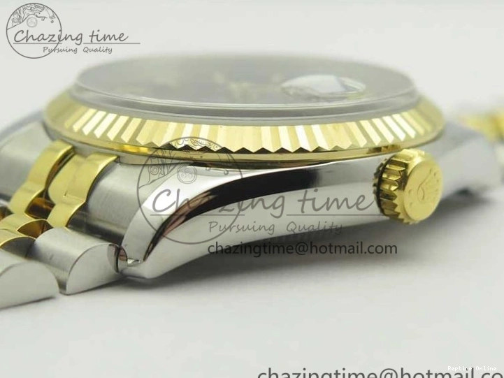 0413 DateJust 36 SS YG 126233 ARF 1:1 Best Edition Black Dial Stick Markers on SS YG Jubilee Bracelet SH ModernLook 3432